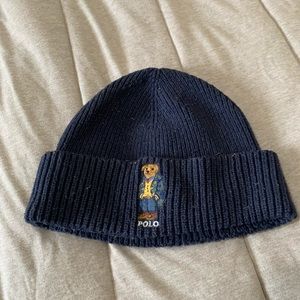 Polo bear beanie navy